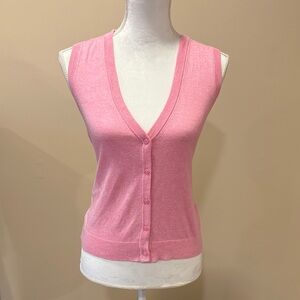 J. Crew Pink V-Neck Sweater